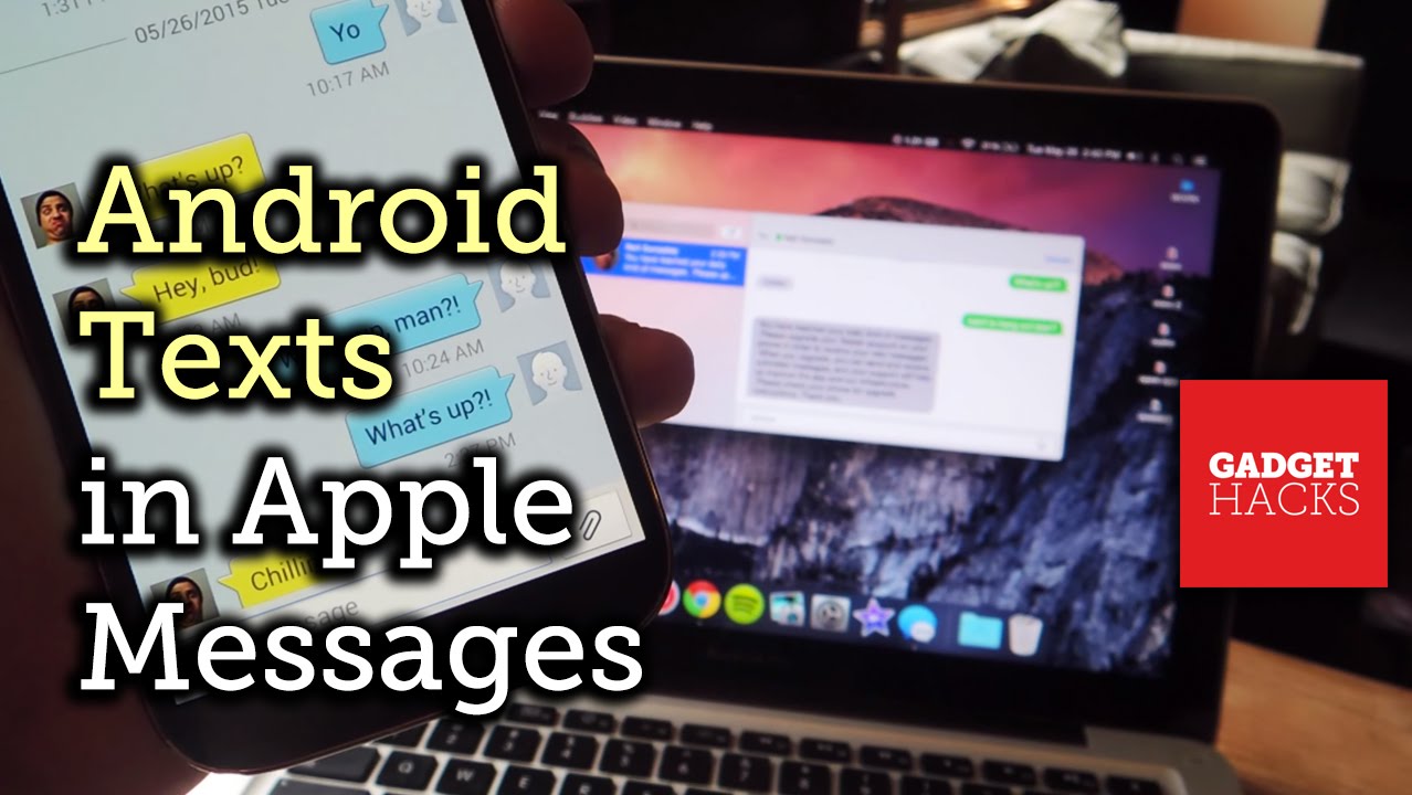 text message app for mac using android